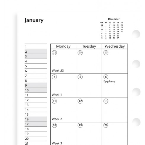 Month On Two Pages Diary