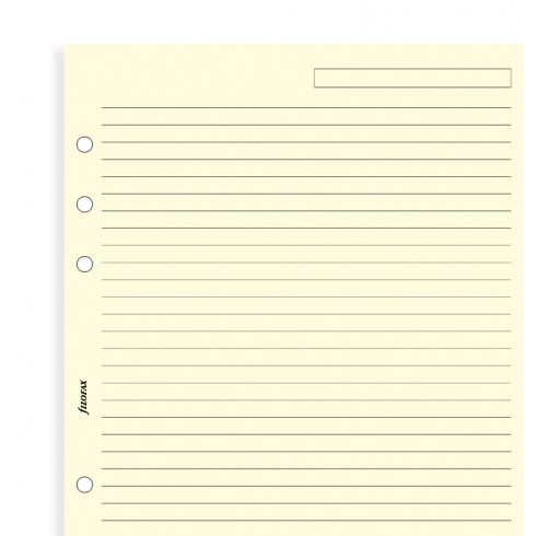 Cream Ruled Notepaper